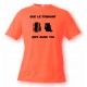 T-Shirt umoristica  - Que le Fendant soit avec Toi, Safety Orange