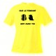 T-Shirt umoristica  - Que le Fendant soit avec Toi, Safety Yellow
