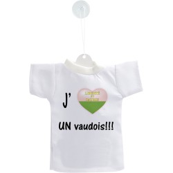 Car's Customization Mini T-Shirt - J'aime UN vaudois