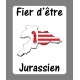 Sticker - Fier d'être Jurassien - Autodeko Aufkleber