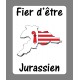 Sticker - Fier d'être Jurassien - pour voiture