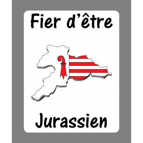 Sticker - Fier d'être Jurassien - Adesivo per Automobile