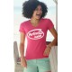 Women's Fashion cotton T-Shirt - Perfection Inside, 57-Fuchsia