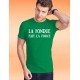 Herrenmode Baumwolle T-Shirt - La Fondue fait la Force, 47-Maigrün