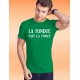 T-shirt coton mode homme - La Fondue fait la Force, 47-Vert Kelly