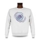 Men's Fashion Sweatshirt - Spirale Blue, White