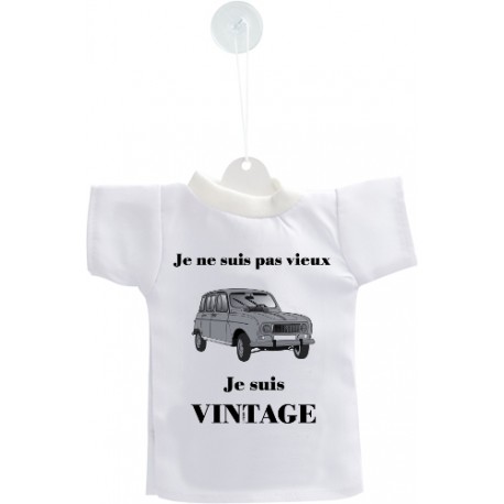 Decorazione auto Mini T-Shirt - Vintage Renault 4L