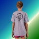 Youth T-shirt - Tribal Moon Wolf, Ash Heater