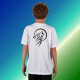 Youth T-shirt - Tribal Moon Wolf, White