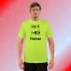 Herrenmode T-Shirt - 100 pourcent valaisan, Safety Yellow
