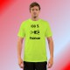 Uomo umoristica T-Shirt - 100 pourcent valaisan, Safety Yellow
