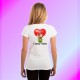 Women's fashion funny T-Shirt - L'amour Vache