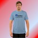 T-Shirt humoristique -  fondue, le meilleur réseau social, Blizzard Blue