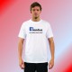 Uomo Funny T-Shirt - fondue, le meilleur réseau social, White