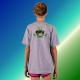Jugend-Mode Alien Smiley T-shirt - Cool Alien, Ash heater