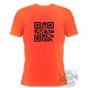 T-Shirt QR-Code "Célibataire", Safety Orange