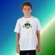 T-shirt mode enfant, Alien Smiley - Cool Alien, White