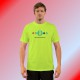 T-Shirt humoristique - Beer, the Best Social Network, Safety Yellow