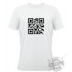 T-Shirt QR-Code "Célibataire", White