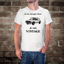 Herrenmode Humoristisch T-Shirt - Vintage VW Golf GTI MK1, White
