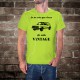 T-Shirt humoristique mode homme - Vintage VW Golf GTI MK1,  Safety Yellow