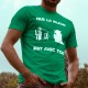 T-shirt coton mode homme - Que la Bleue soit avec Toi, 47-Vert Kelly