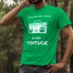 Uomo cotone T-Shirt - Vintage radio, 47-Verde Prato