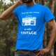 Men's cotton T-Shirt - Vintage radio, 51-Royal Blue