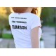 Frauenmode funny Slim T-shirt -  Toujours raison