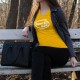 Women's Fashion cotton T-Shirt - Sweet Girl Inside, 34-Sunflower