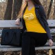 Women's Fashion cotton T-Shirt - Sweet Girl Inside, 34-Sunflower