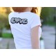 Donna moda T-shirt -  LOVE graffiti