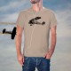 Fashion Men's Aircraft T-Shirt - Morane-Saulnier MS317", November White