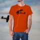 Fashion Men's Aircraft T-Shirt - Morane-Saulnier MS317", Safety Orange
