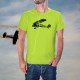 Fashion Men's Aircraft T-Shirt - Morane-Saulnier MS317", Safety Yellow