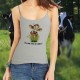 Women's Cow Fashion Top - Tu me fais un câlin ?, Natural