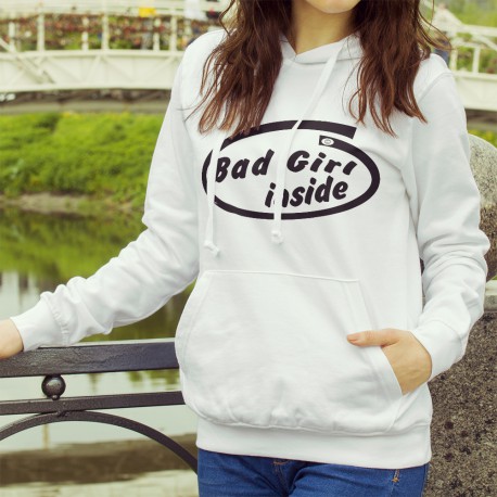 Women's fashion funny Hoodie - Bad Girl inside