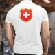 Uomo moda Polo Shirt - stemma di Svizzera