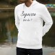 Moda Sweat bianco a cappuccio - Bogosse, What else ?