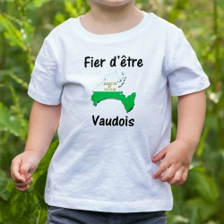 T-shirt mode enfant - Fier d'être Vaudois, White