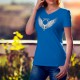 Frauen Mode Baumwolle T-Shirt - Venus Engel, 51-Royal