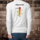 Uomo Sweatshirt -  Ethylomètre jurassien, White