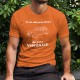 Men's Fashion cotton T-Shirt - Vintage Deuche, 44-Orange