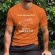 T-shirt coton mode homme - Vintage Deuche, 44-Orange