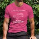 T-shirt coton mode homme - Vintage Deuche, 57-Fuchsia