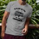 Humoristisch T-Shirt - Vintage Flower Power- für Herren, Ash Heater