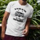 Humoristisch T-Shirt - Vintage Flower Power- für Herren, White