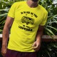 Uomo Funny T-Shirt - Vintage Flower Power, Safety Yellow