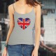 Women's style fashion Top - British Heart, Natural