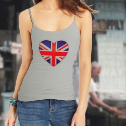 Top débardeur mode dame - Coeur British, Natural